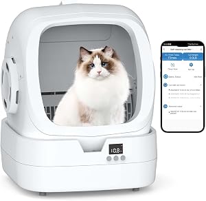 Mintakawa Automatic Cat Litter Box Self Cleaning - APP Control and Weight Monitoring - Ult