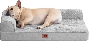 EHEYCIGA Orthopedic Dog Bed Medium Size Dogs, Memory Foam Dog Bed with Washable Removable 
