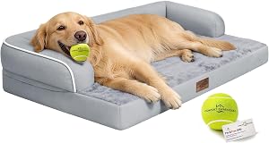 Comfort Expression Extra Large Dog Bed Orthopedic - XL Washable Pet Bed for Big Dog Waterp
