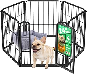 FXW Homeplus Unleashed Indoor Dog Playpen - Stress-Free and Safe Play, Heavy Duty 24 Inch 